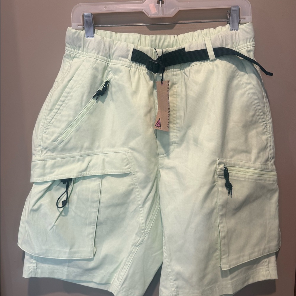 Nike ACG Mint Shorts with Black Belt